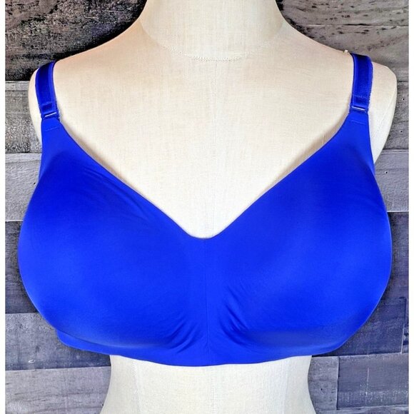 Torrid Curve Wire-Free Lightly Lined Everyday Bra Back Smoothing 44C Royal Blue - Picture 1 of 13